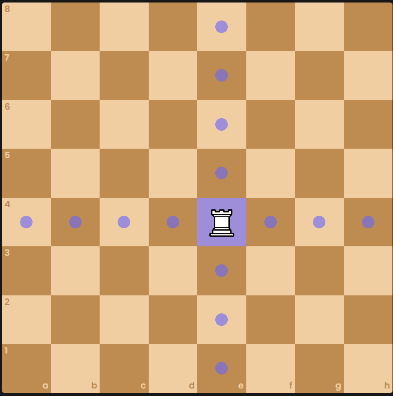 Rook on the chessboard