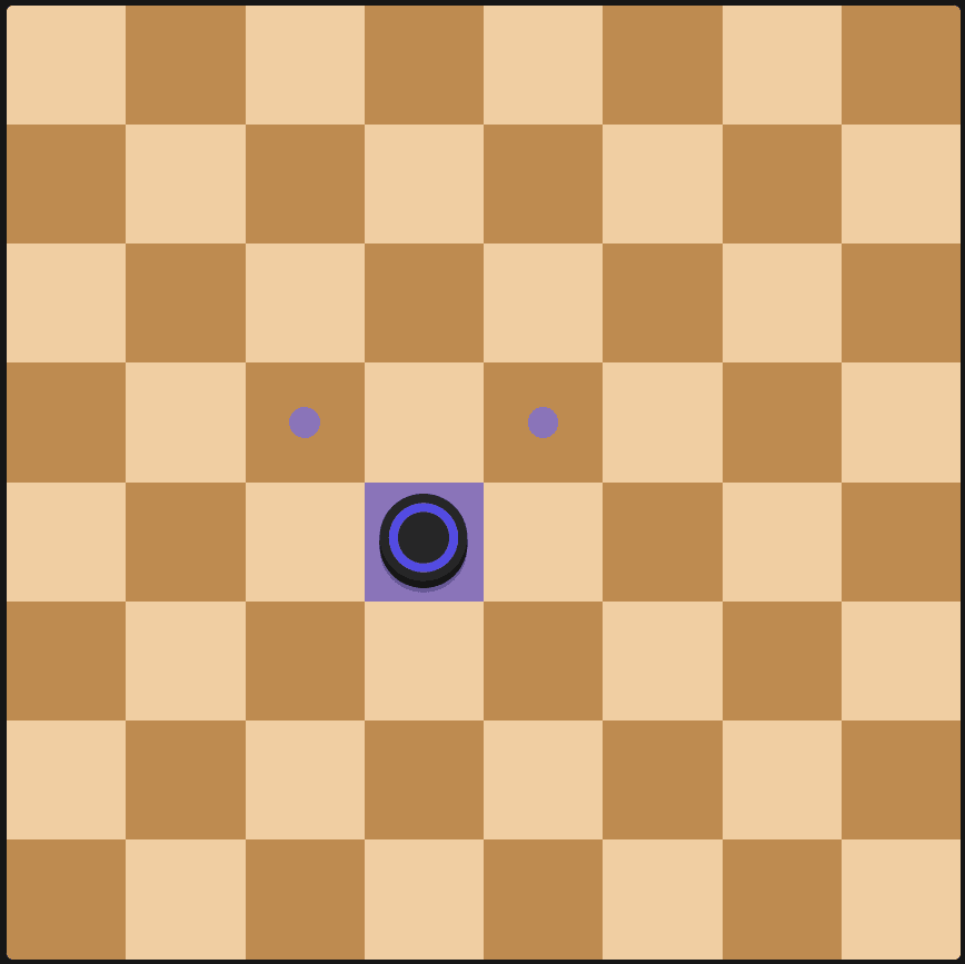 Man on the checkerboard